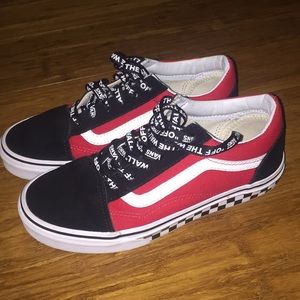 Old Skool Red Checkered Vans